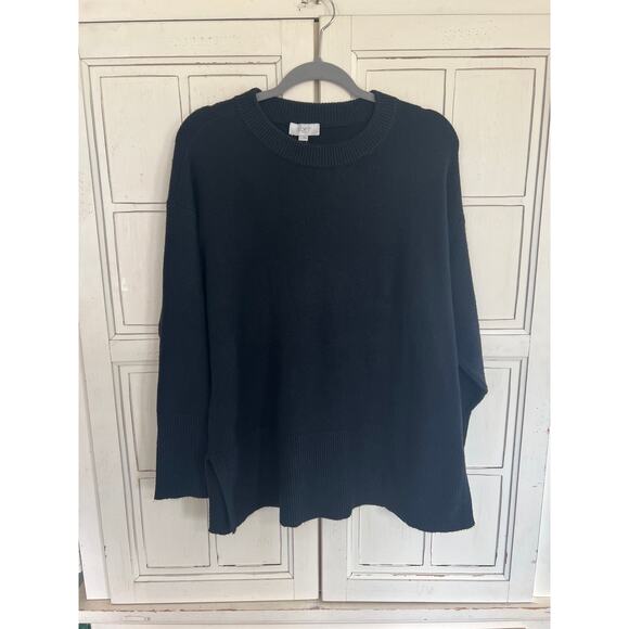 NWT Loft Outlet size large black sweater - Picture 1 of 4